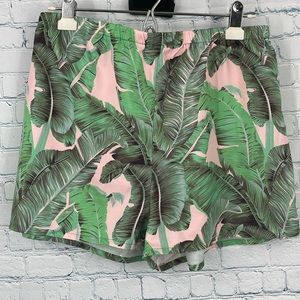 Beautiful baby pink pale light pink banana leaf plant lovers must have shorts